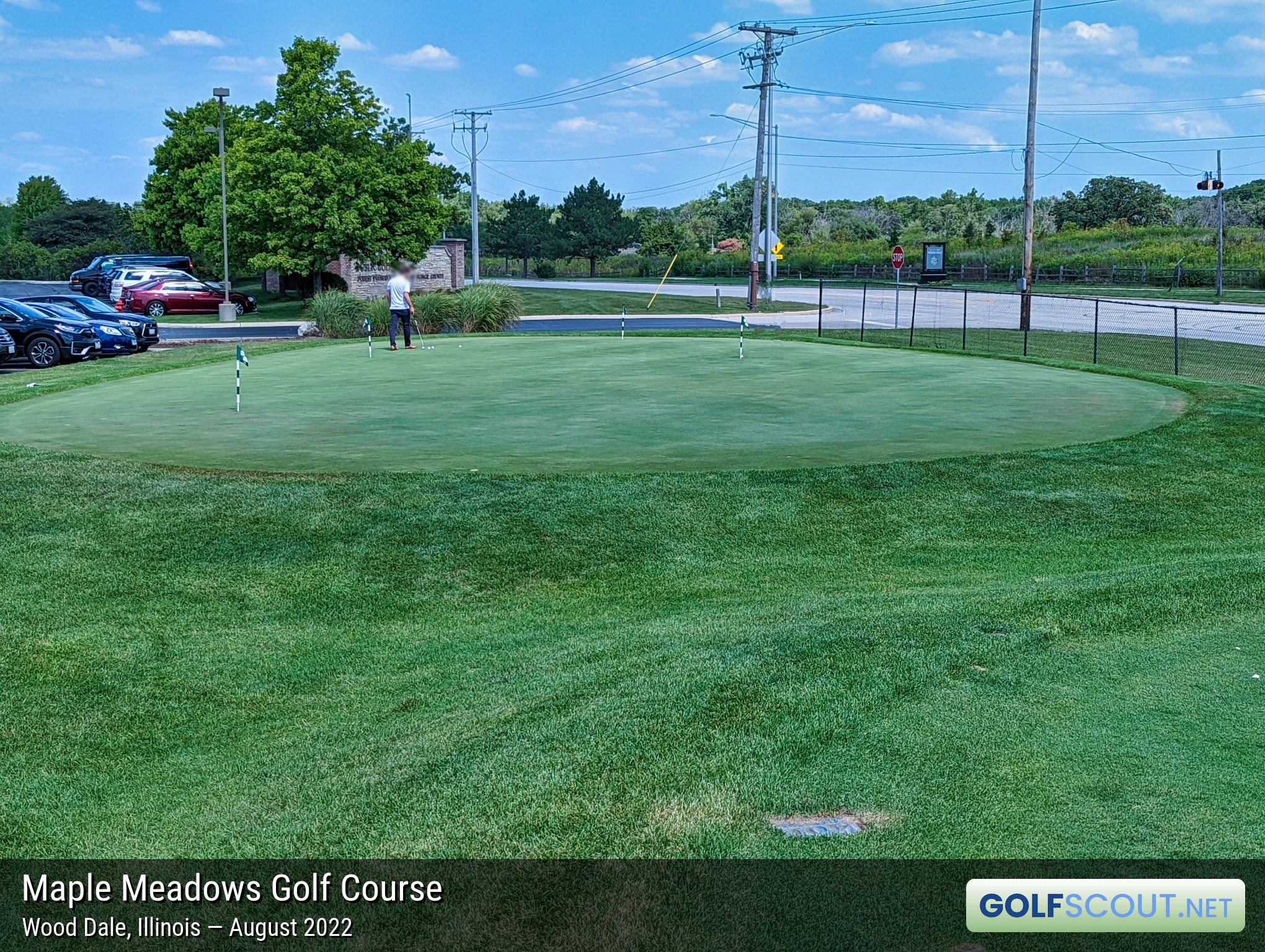 A photo of the Maple Meadows Golf Course practice area GolfScout